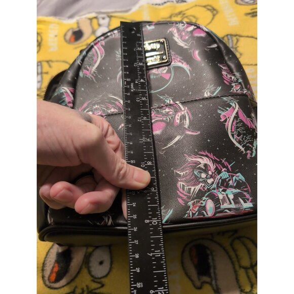 Loungefly Disney Villains Grunge Mini Backpack Bag READ main image 8
